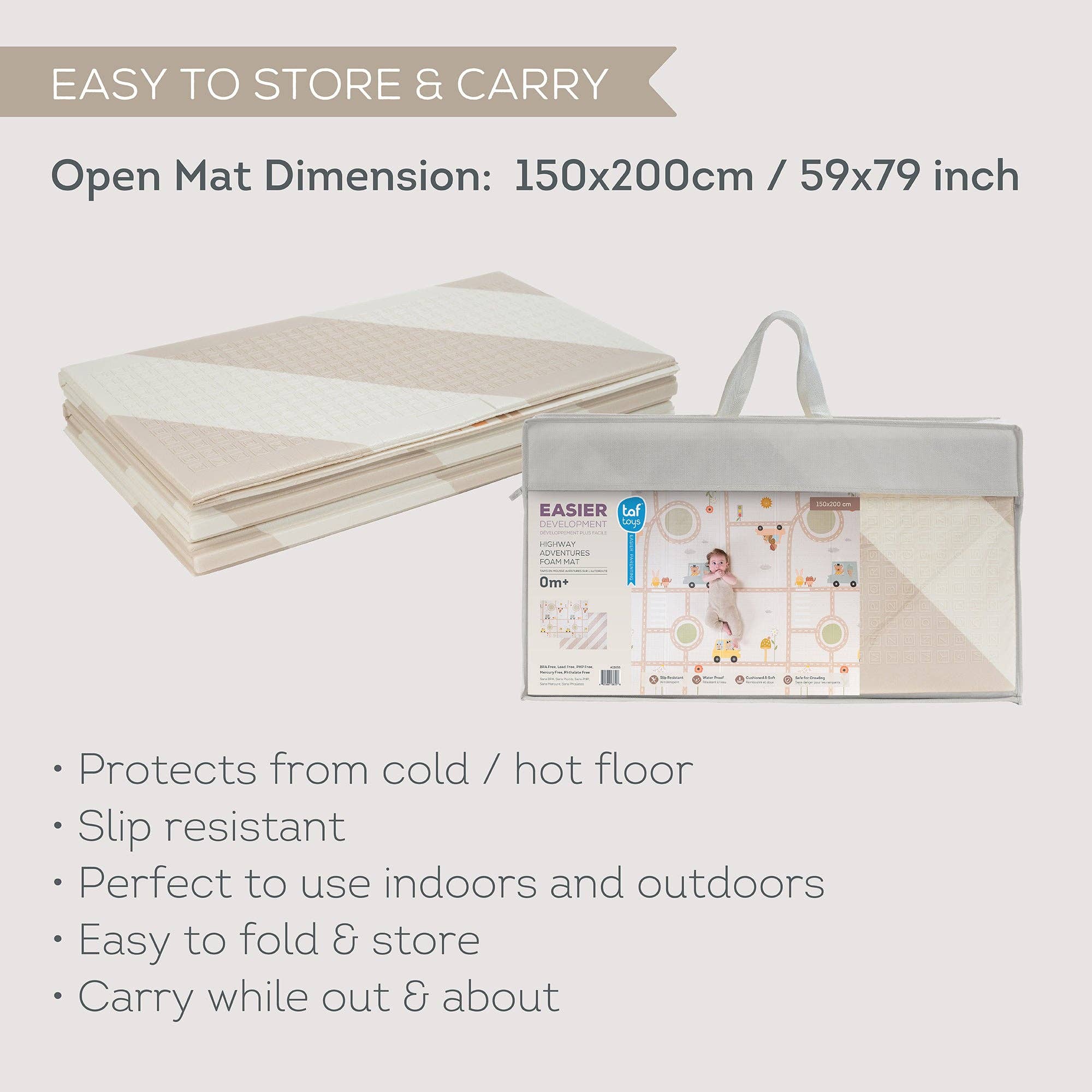 Playette | Taf Toys Highway Adventures Foam Mat