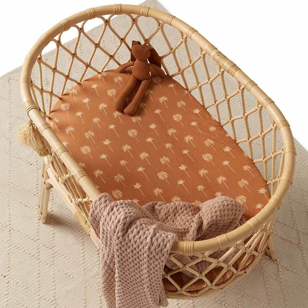 Snuggle Hunny | Diamond Knit Baby Blanket | Hazelnut