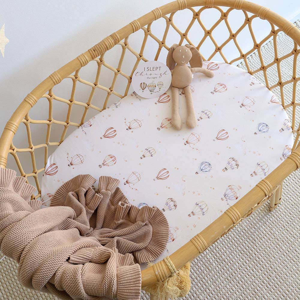 Snuggle Hunny - Up & Away Organic Bassinet Sheet / Change Pad Cover