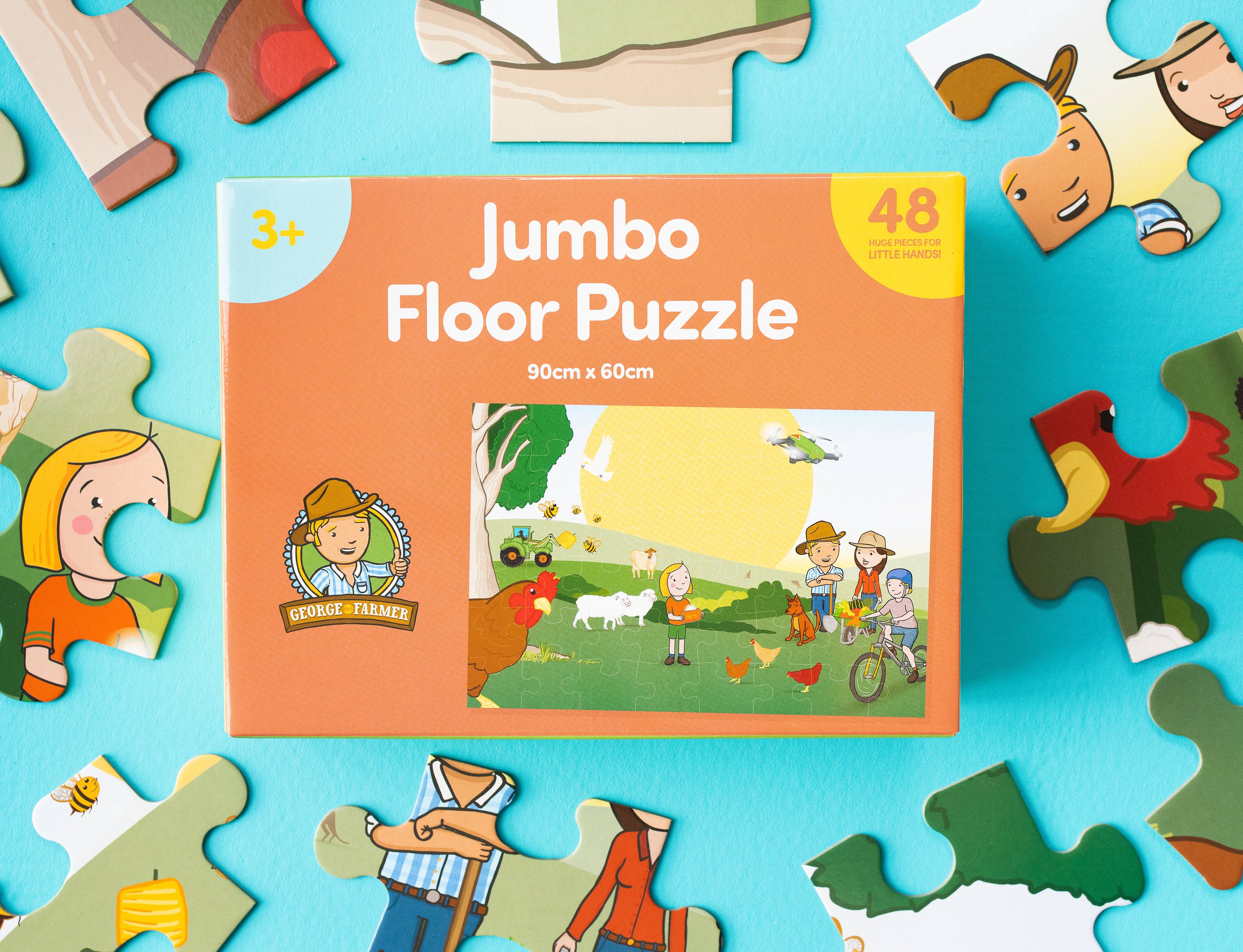 George the Farmer Jumbo Floor Puzzle