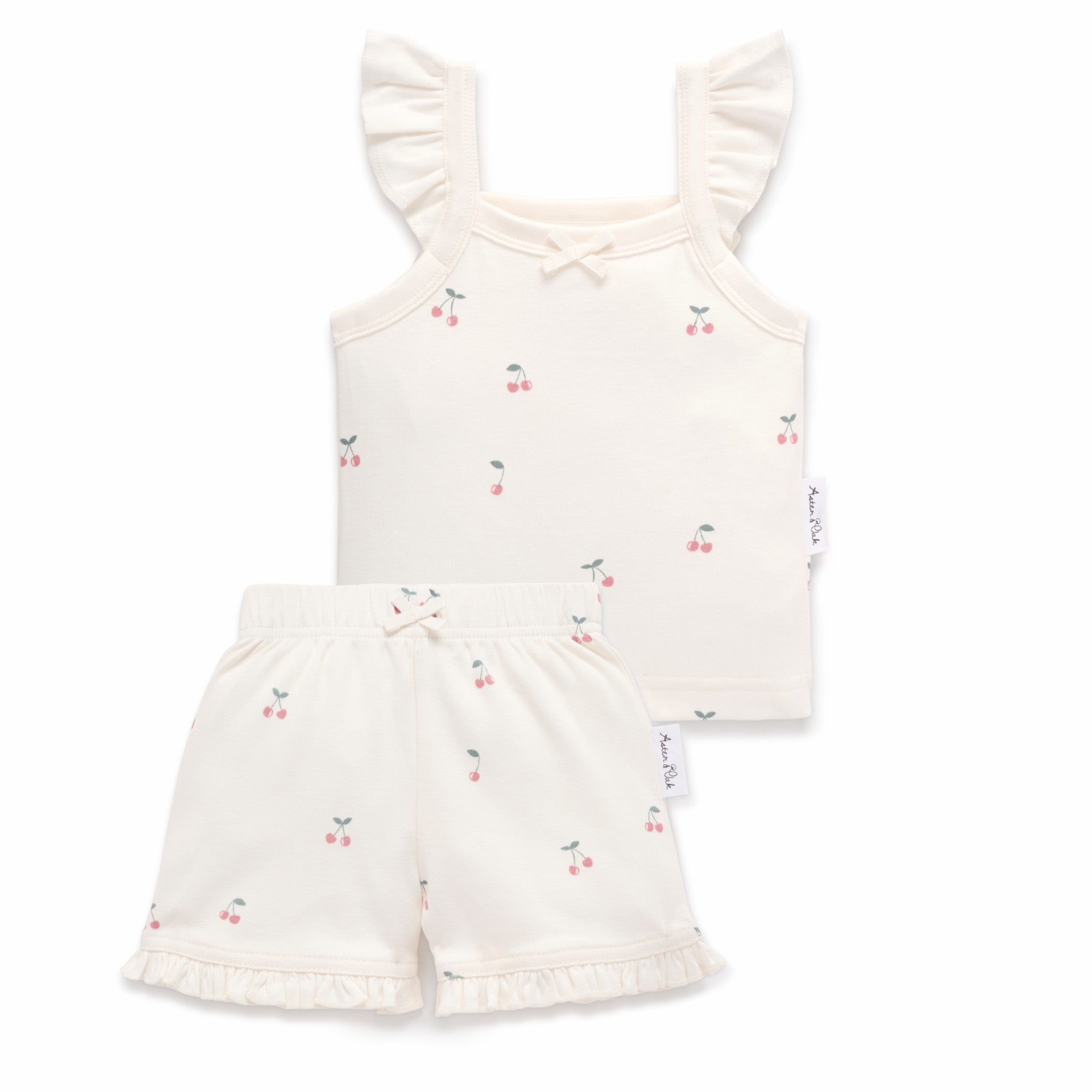 Aster & Oak Ruffle Set | Cherry
