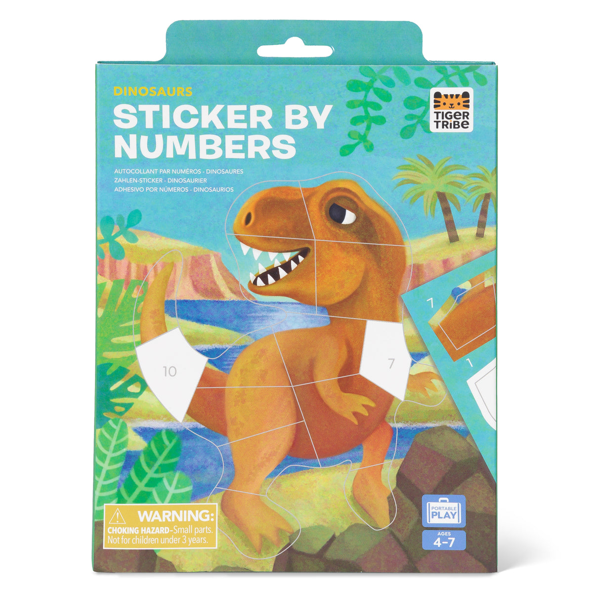 Tiger Tribe | Sticker By Numbers - Dinosaurs