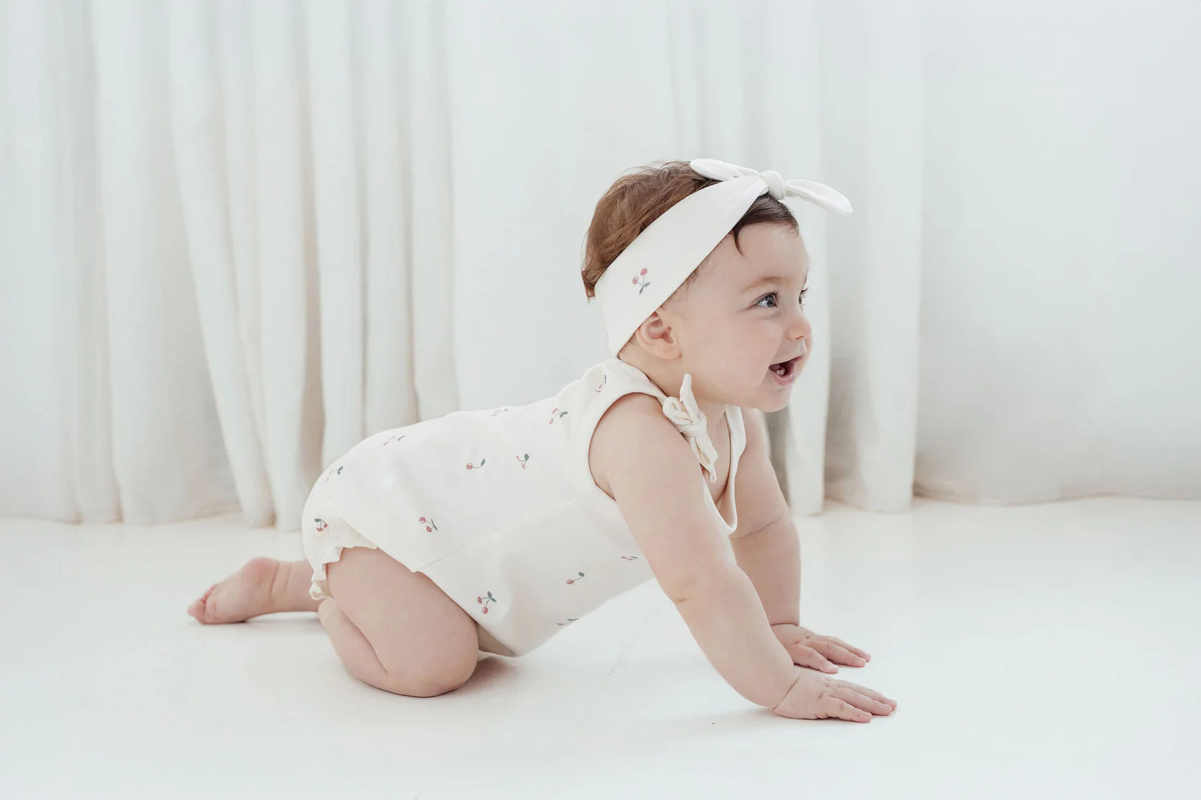 Aster & Oak Bubble Romper | Cherry