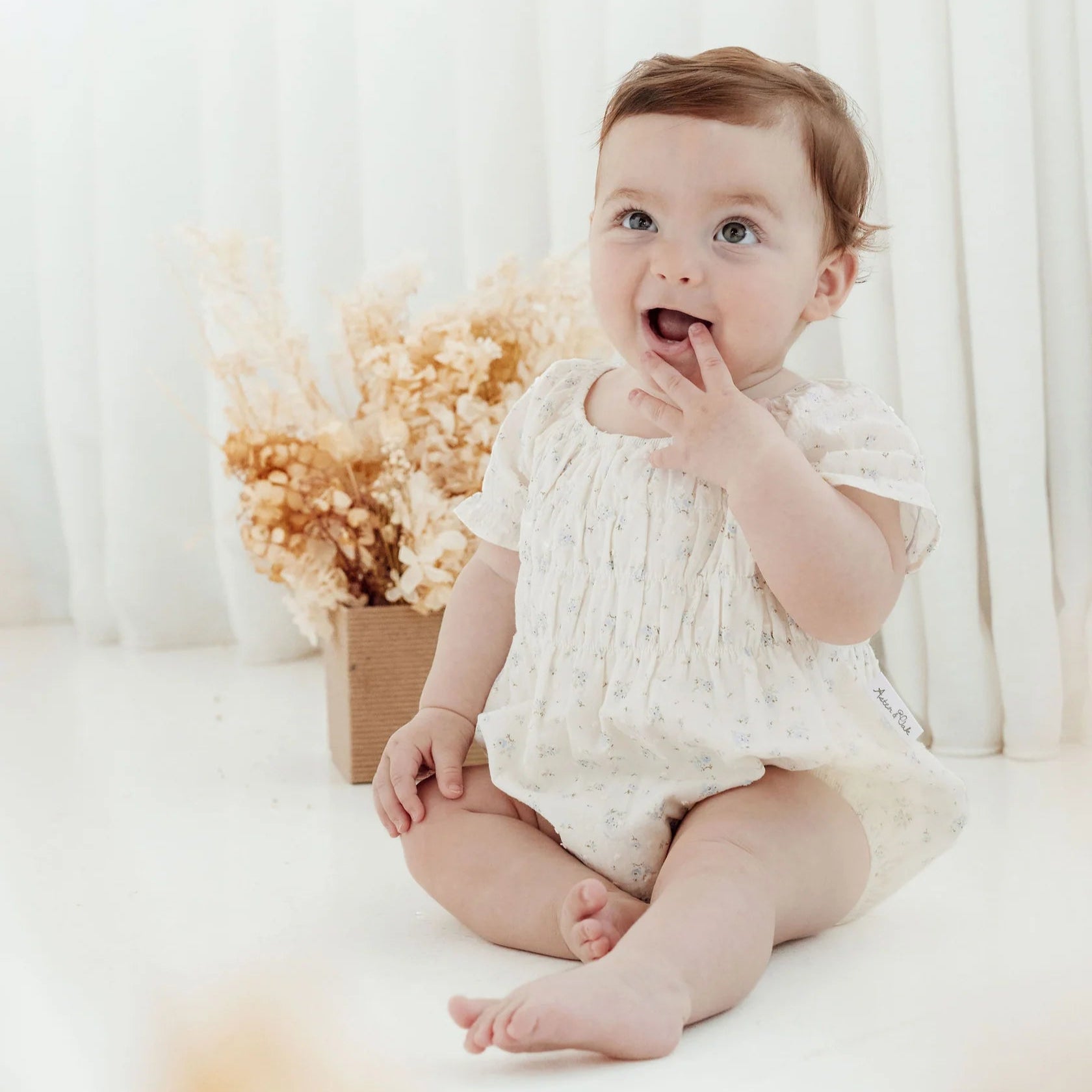 Aster & Oak Bubble Romper | Sofia Floral