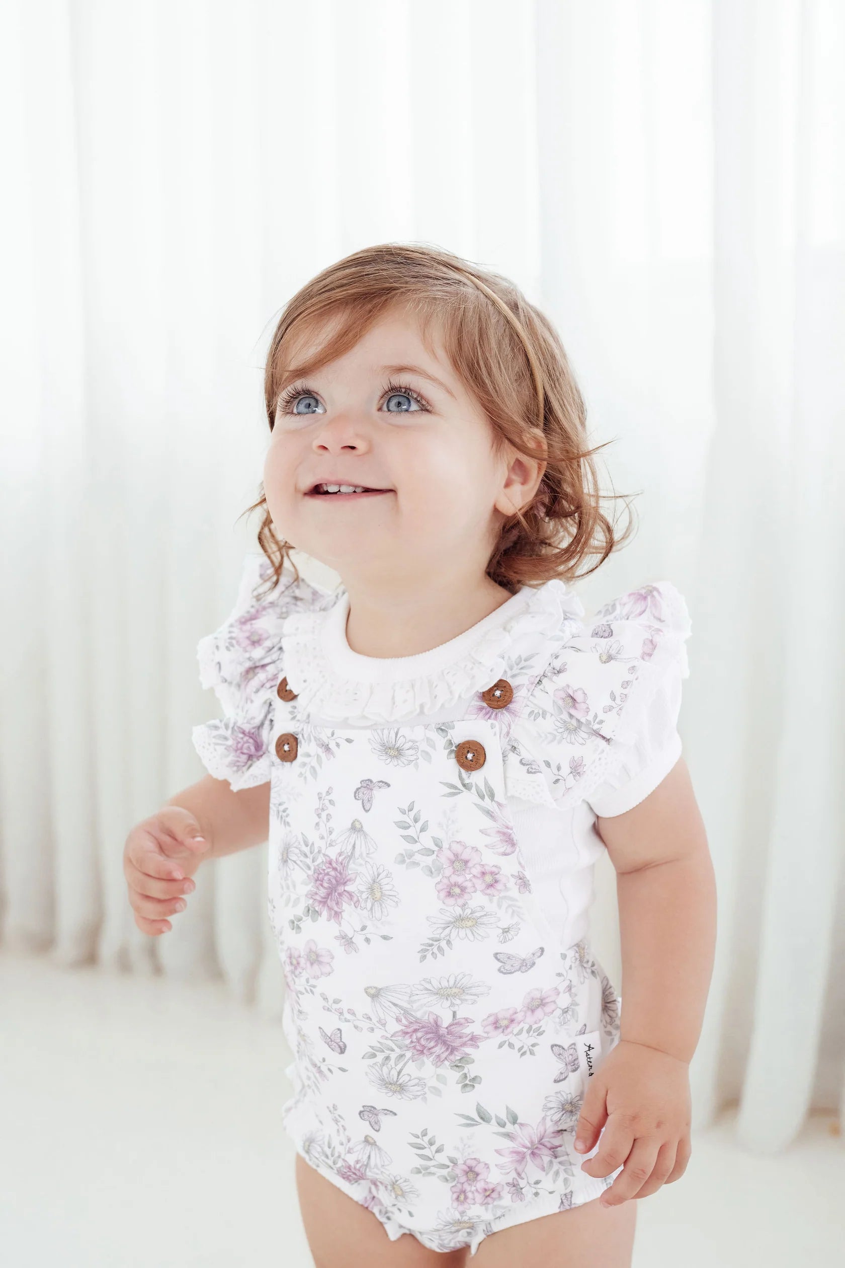 Aster & Oak | Ruffle Puff Top | White