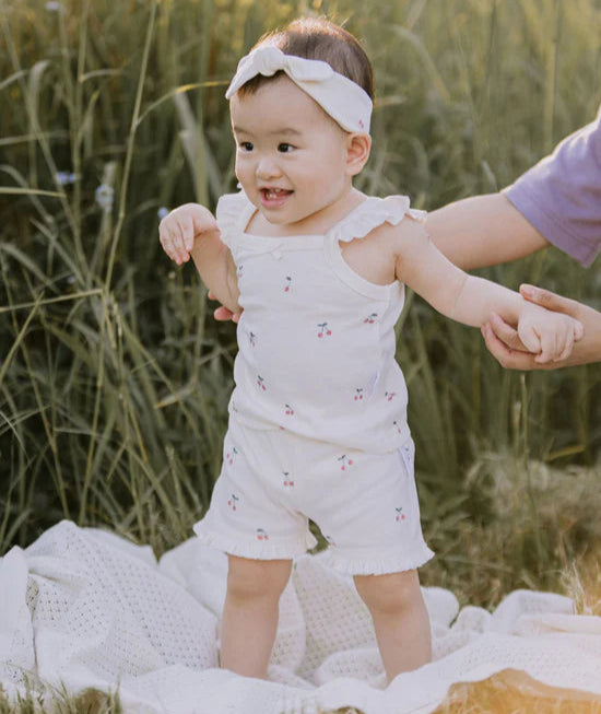 Aster & Oak Ruffle Set | Cherry