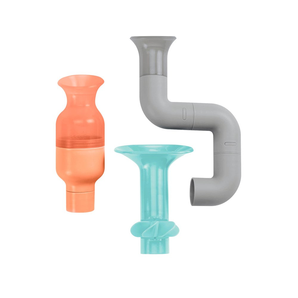 Boon TUBES Building Bath Toys Aqua/Grey