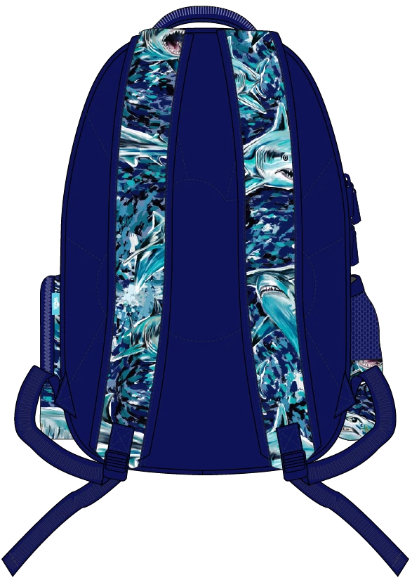 Spencil Big Kids Backpack |Fin Frenzy