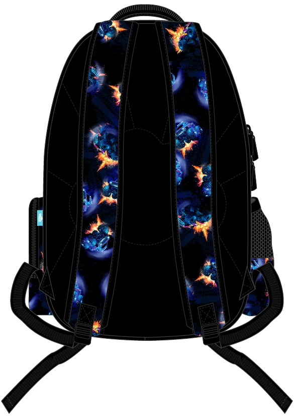 Spencil Big Kids Backpack |Monster Blaze