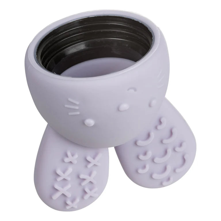 B.box Chill‑Fill teether in peony pink – BPA‑free silicone chew toy with cool‑touch inners and easy‑grip rings