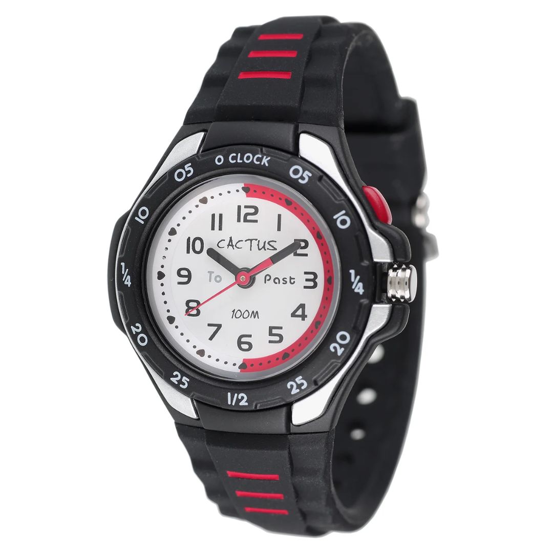 Cactus Watch | Mentor Time Teacher | Black Red