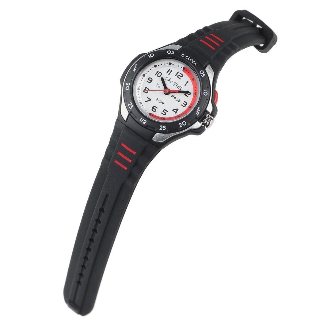 Cactus Watch | Mentor Time Teacher | Black Red