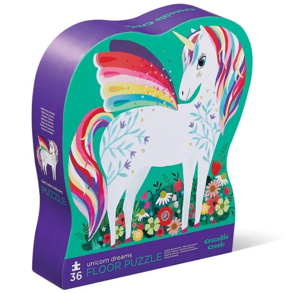 Crocodile Creek Classic Floor Puzzle Unicorn Dreams 36pc