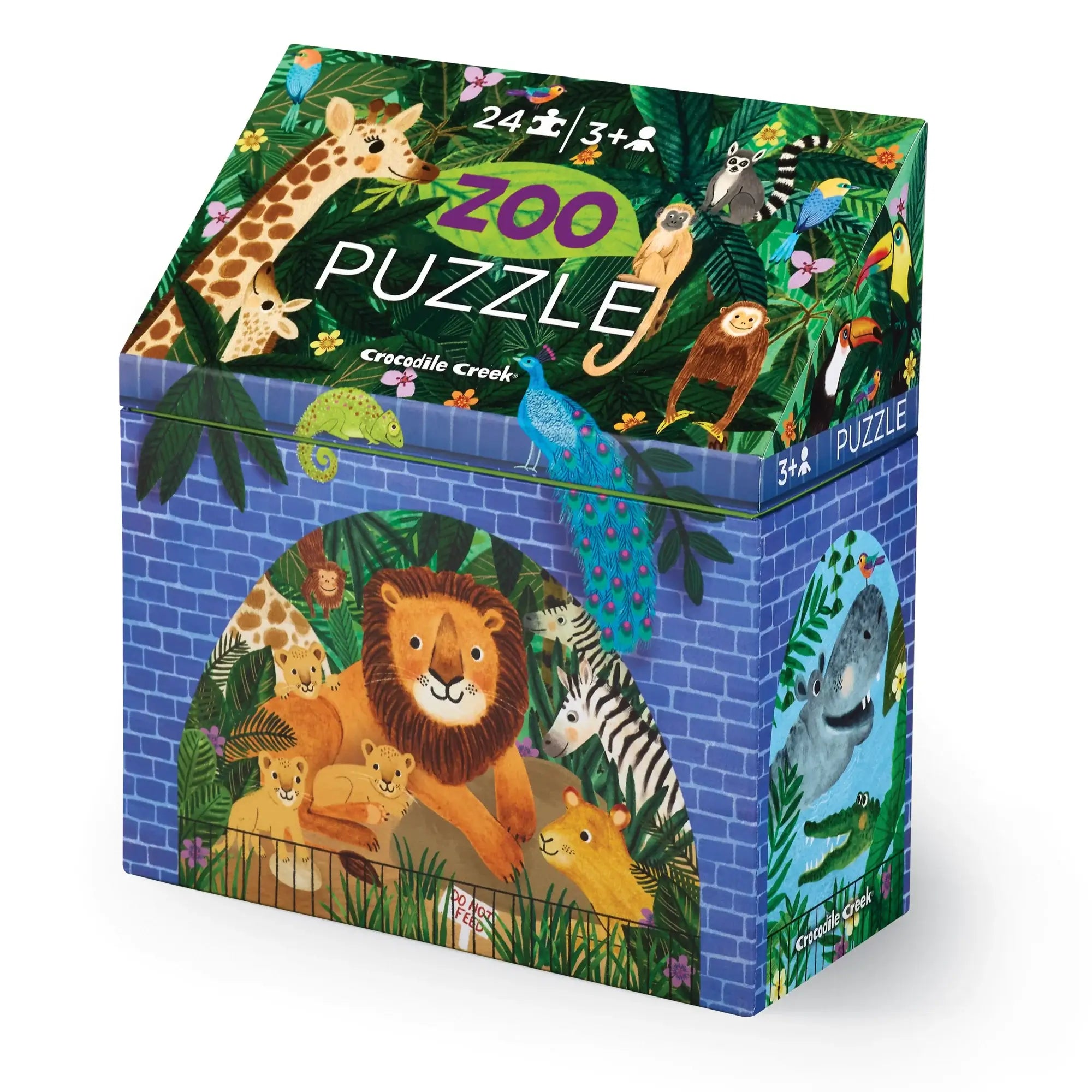 Crocodile Creek | Little Building Puzzle | Zoo 24pc