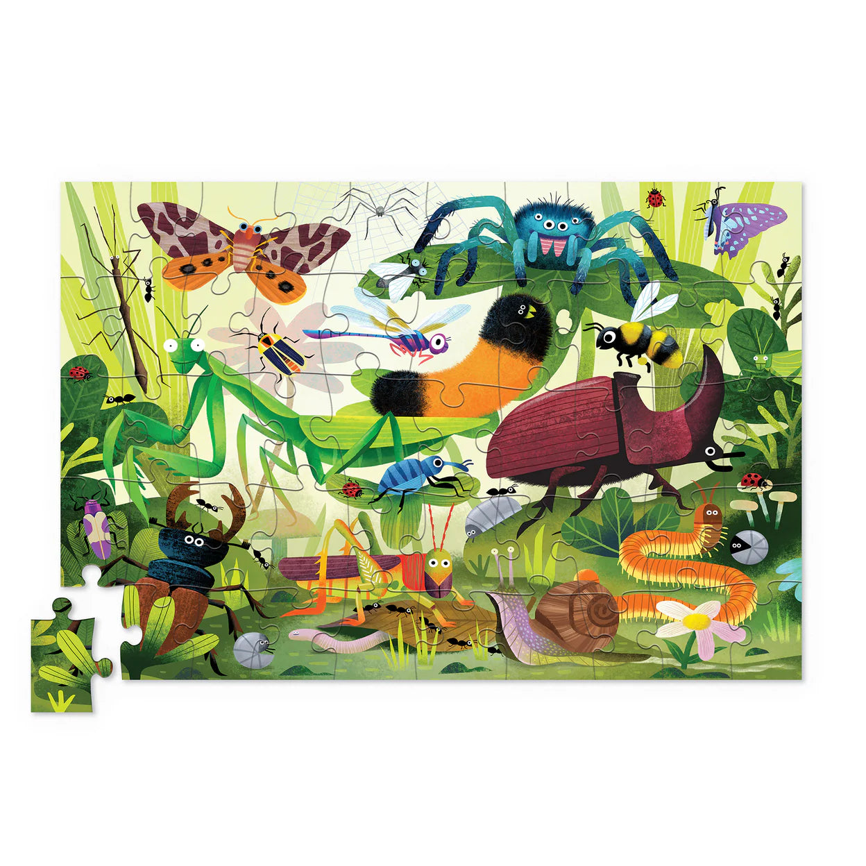 Crocodile Creek | Holographic Puzzle | Backyard Bugs 50pc