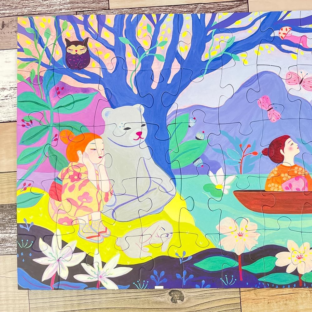 Djeco | Children's Lake Gallery Puzzle with Poster 100pc