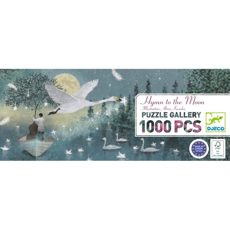 Djeco | Hymn to the Moon Gallery Puzzle with Poster 1000pc