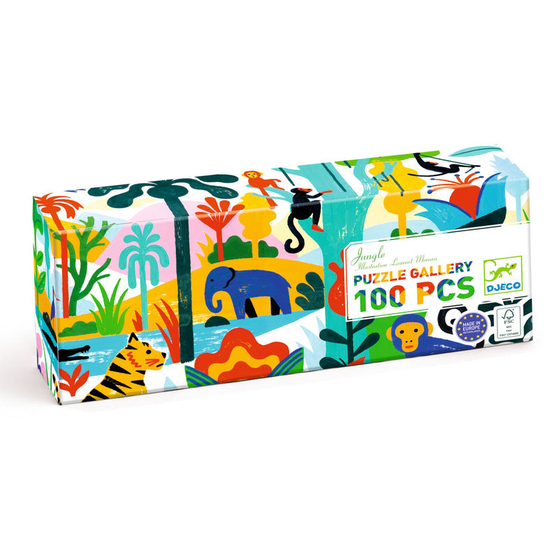 Djeco | Jungle Gallery Puzzle with Poster 100pc