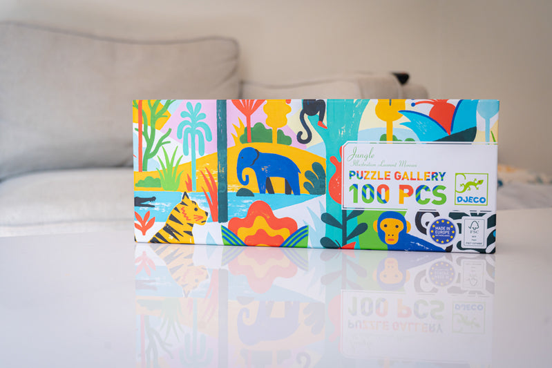 Djeco | Jungle Gallery Puzzle with Poster 100pc