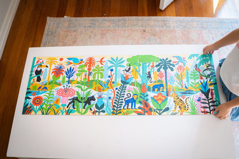 Djeco | Jungle Gallery Puzzle with Poster 100pc