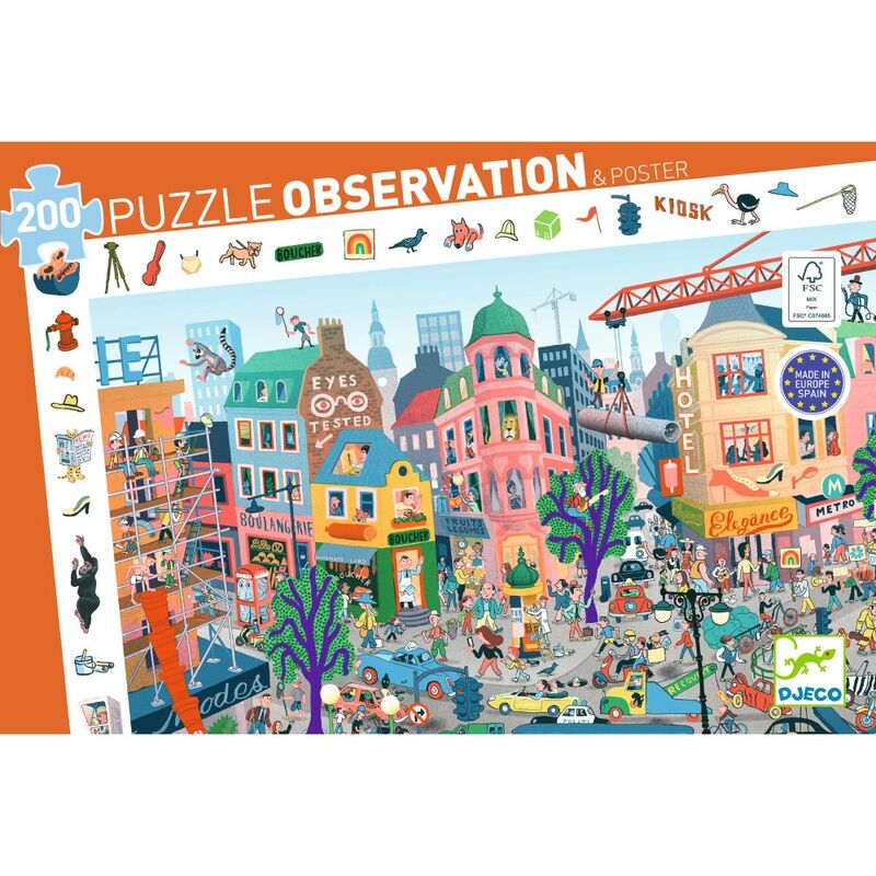 Djeco | Observation Puzzle | The City 200pc