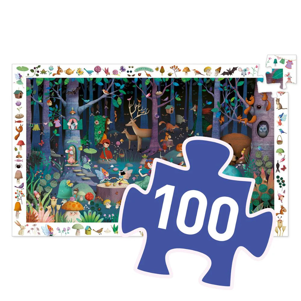 Djeco | Observation Puzzle | Enchanted Forest 100pc
