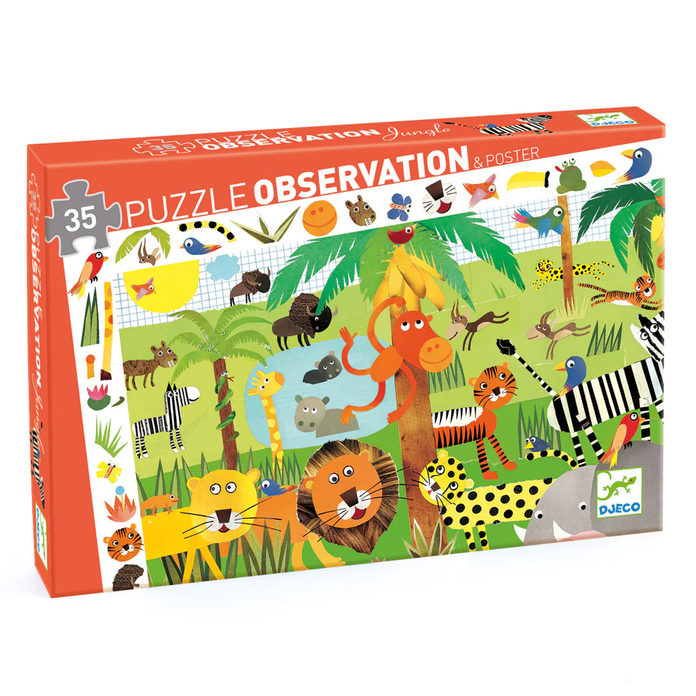 Djeco | Observation Puzzle | Jungle 35pc