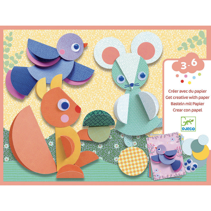 Djeco Round & Round Paper Collage