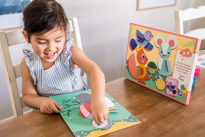 Djeco Round & Round Paper Collage