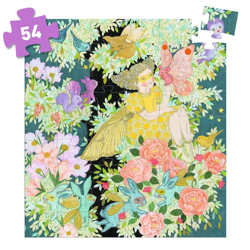 Djeco | Silhouette Puzzle | Flora's Tree 54pc