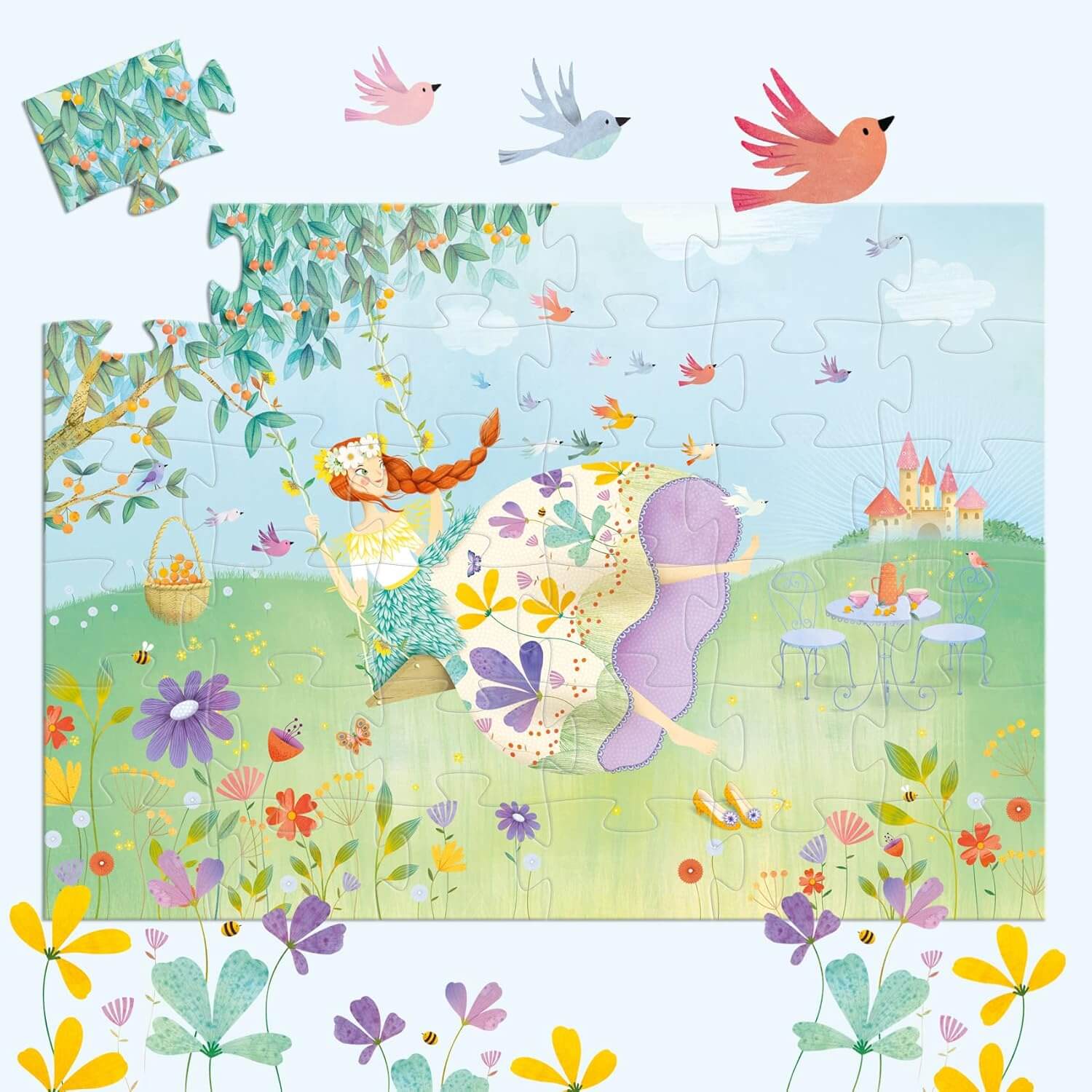 Djeco | Silhouette Puzzle | The Princess Spring 36pc