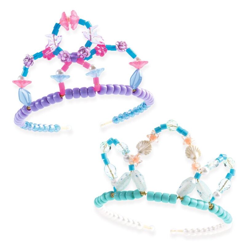 Djeco Duo of Tiaras Blue & Purple Bead Kit