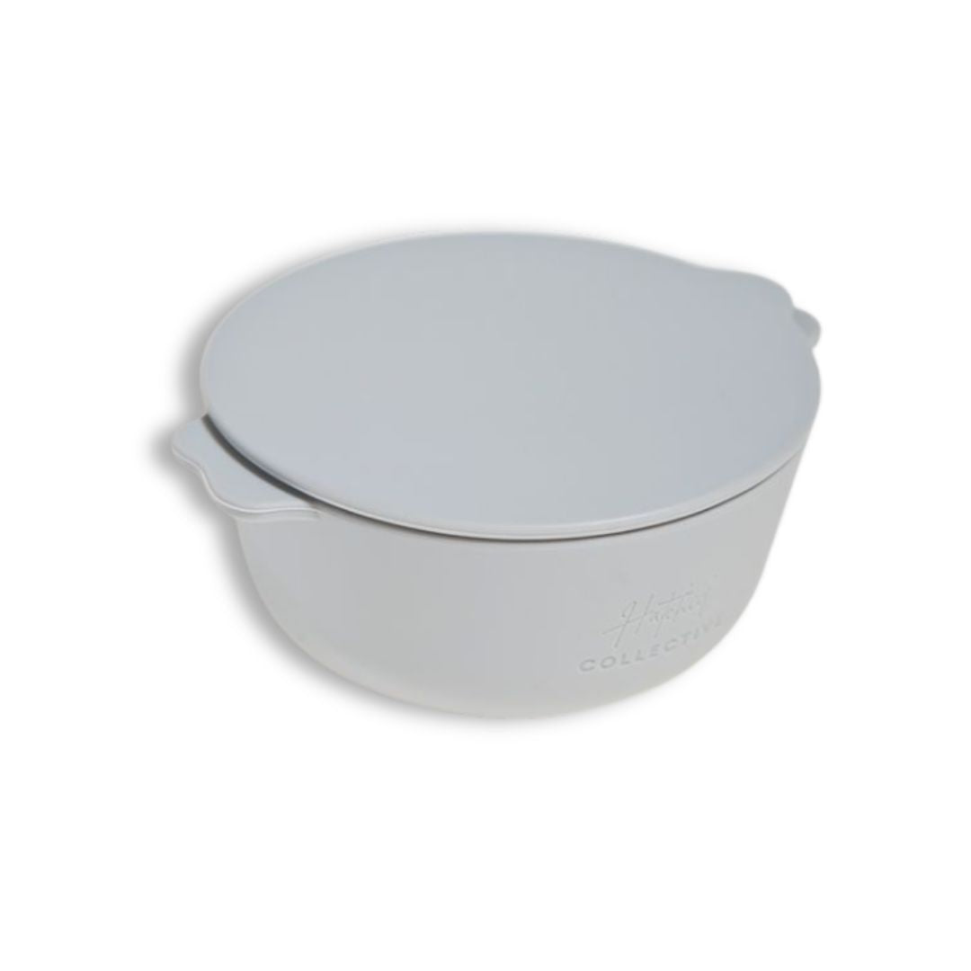 Hatched Collective | Silicone Bowl with Lid | Stormy Sky