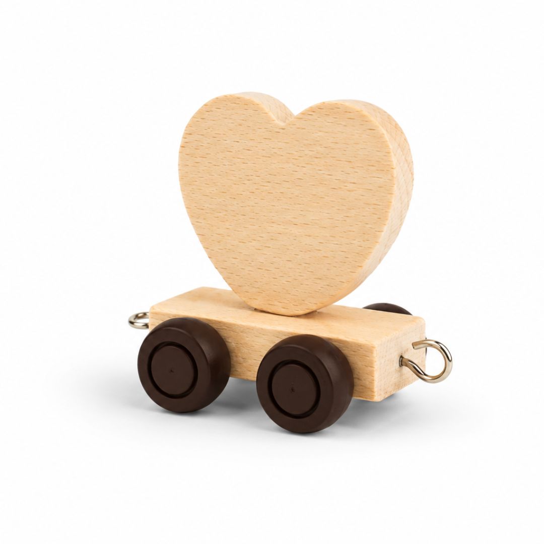 Wooden Name Train | Heart