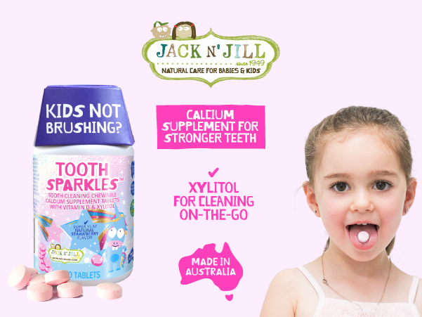Jack N' Jill | Tooth Sparkles Tooth Cleaning Chews 60 pack