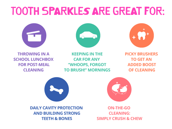 Jack N' Jill | Tooth Sparkles Tooth Cleaning Chews 60 pack