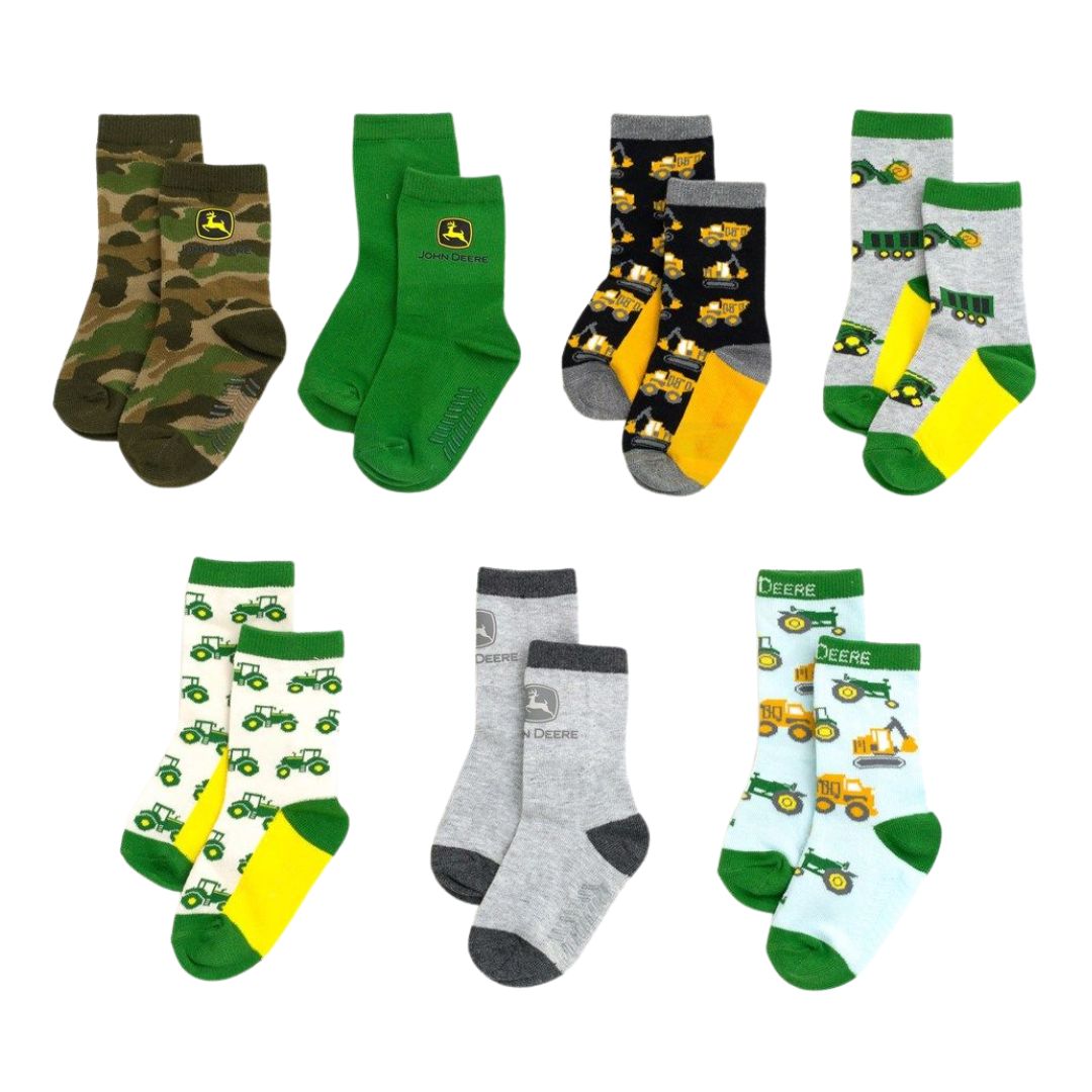 John Deere | 7 Pack Crew Socks
