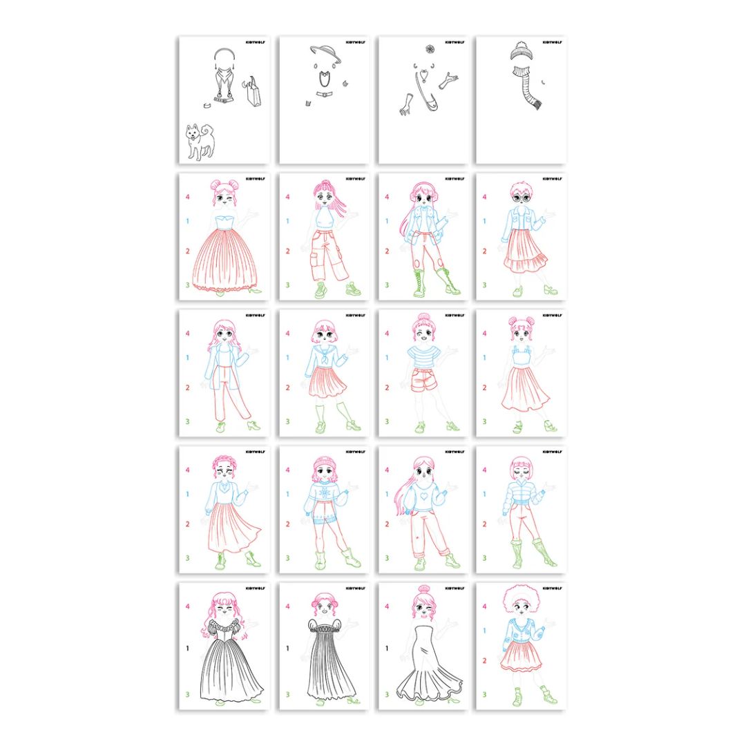 Kidywolf | Kidydraw Pro Fashion | Pink