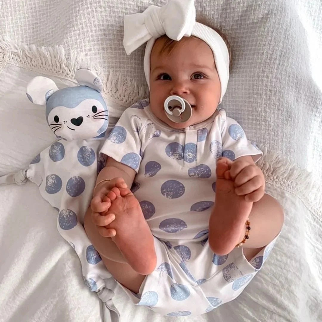 Kippins Organic Cotton Baby Comforter Luna