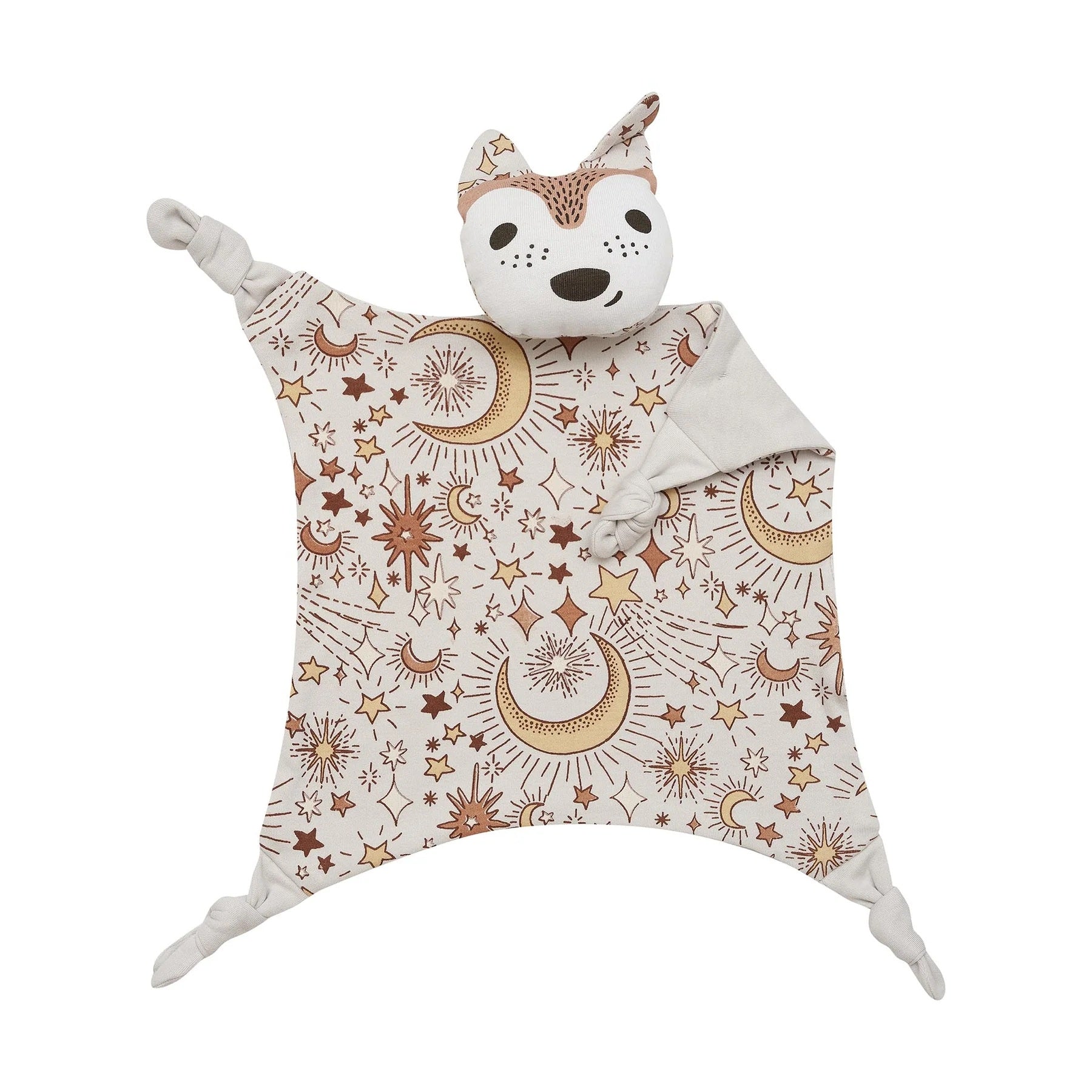 Kippins Organic Cotton Baby Comforter Wolfie