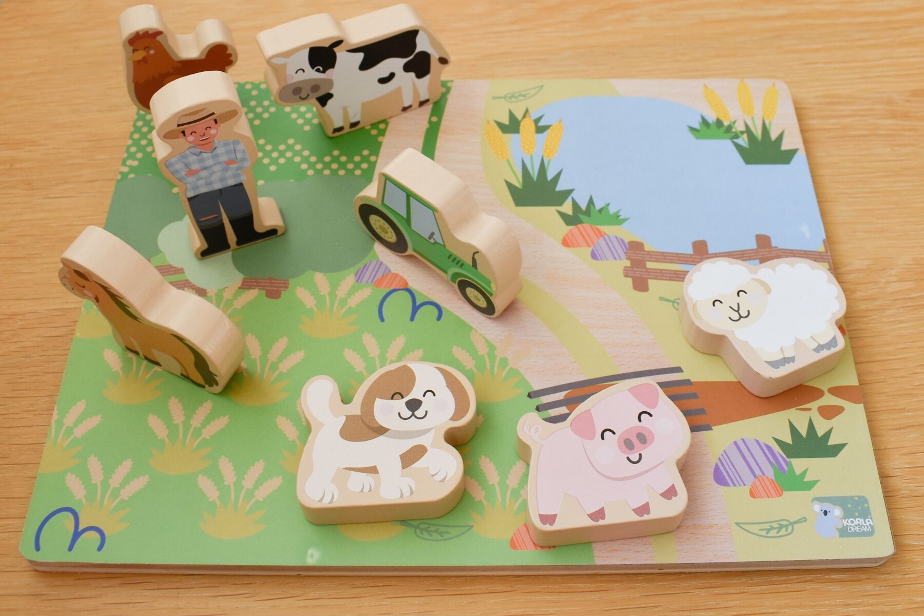 Koala Dream | Chunky Wooden Puzzle | Aussie Farm Animals