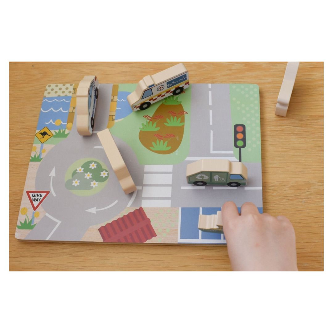 Koala Dream | Chunky Wooden Puzzle | Aussie Transport Vehicles