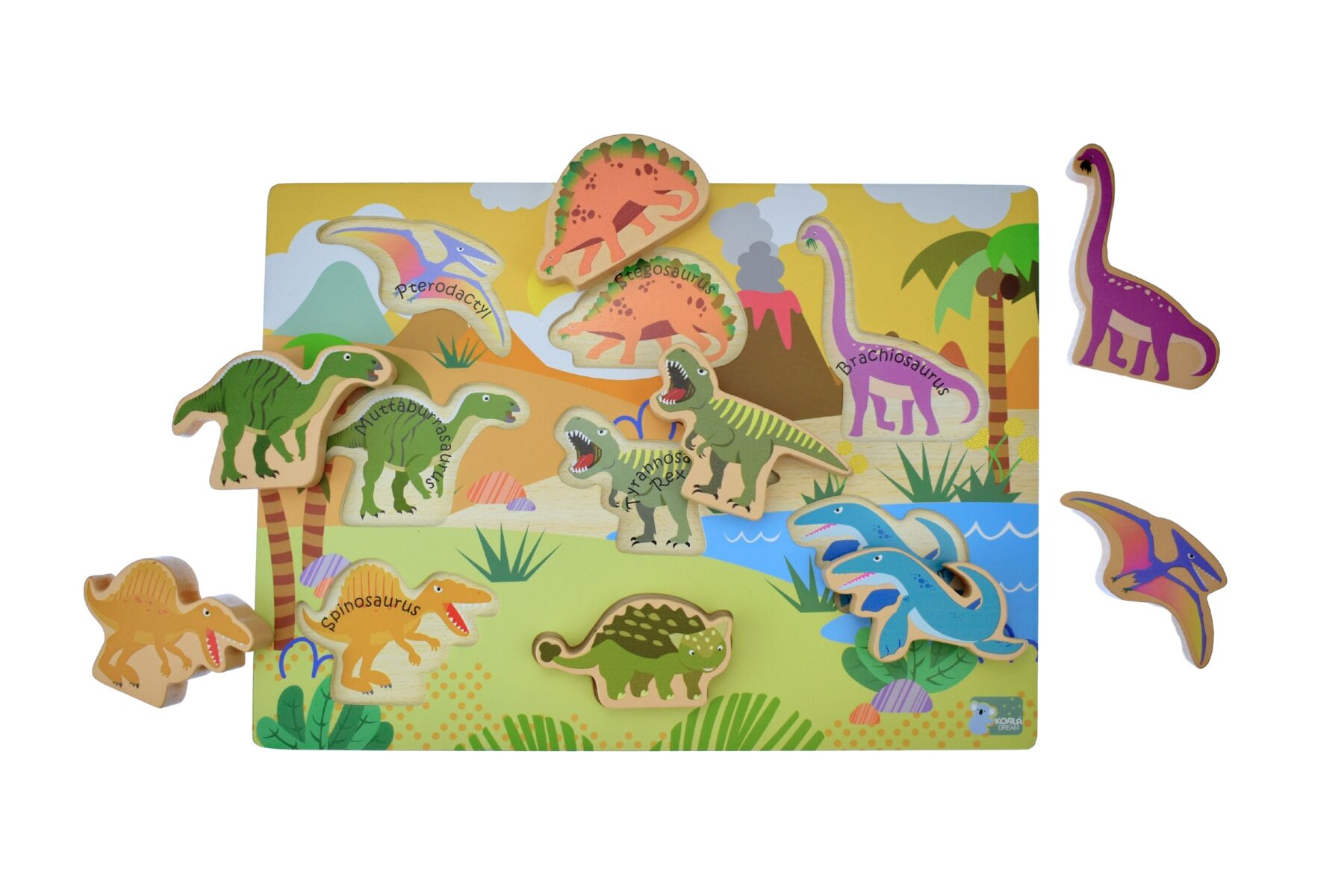 Koala Dream | Chunky Wooden Puzzle | Dinosaurs