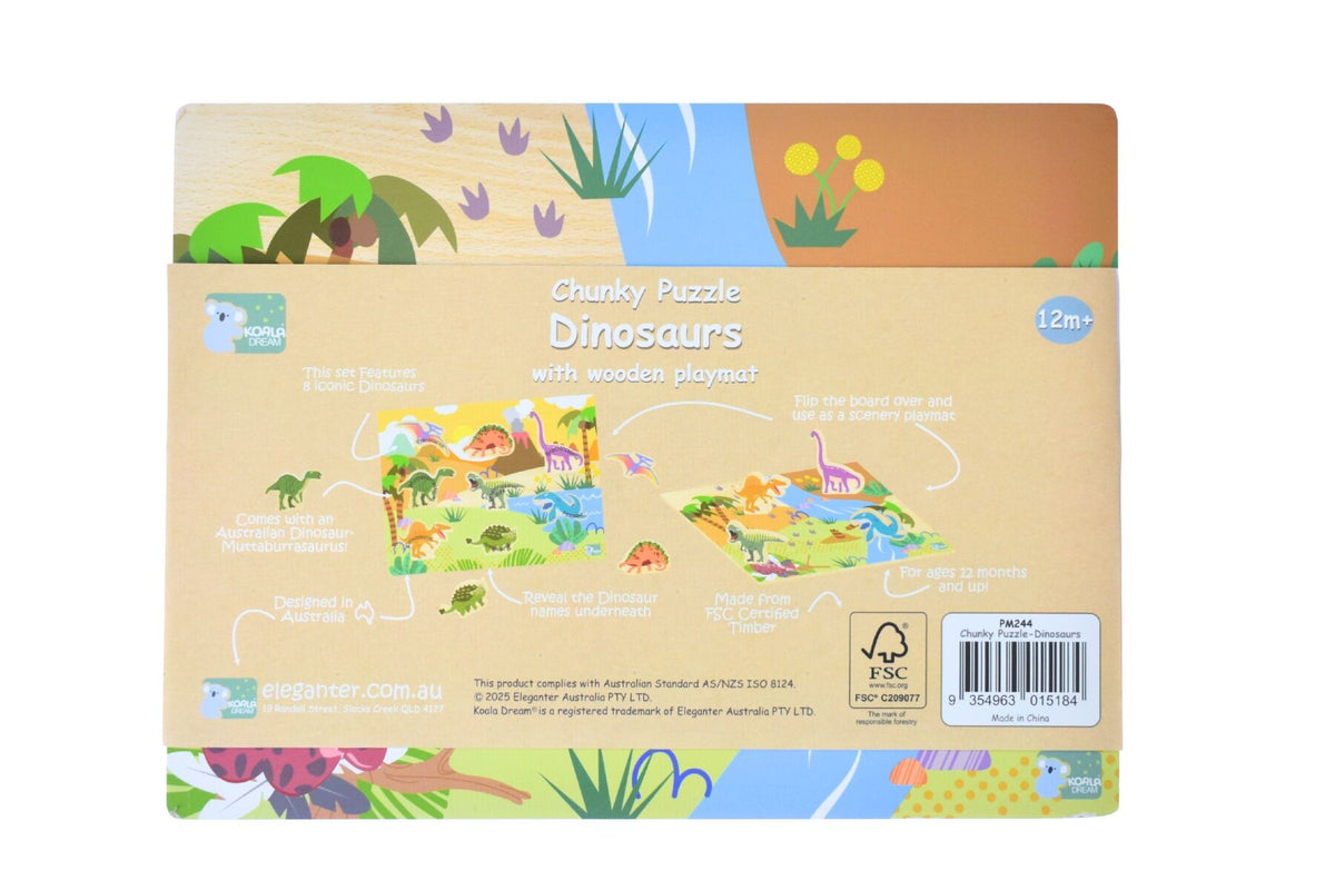 Koala Dream | Chunky Wooden Puzzle | Dinosaurs