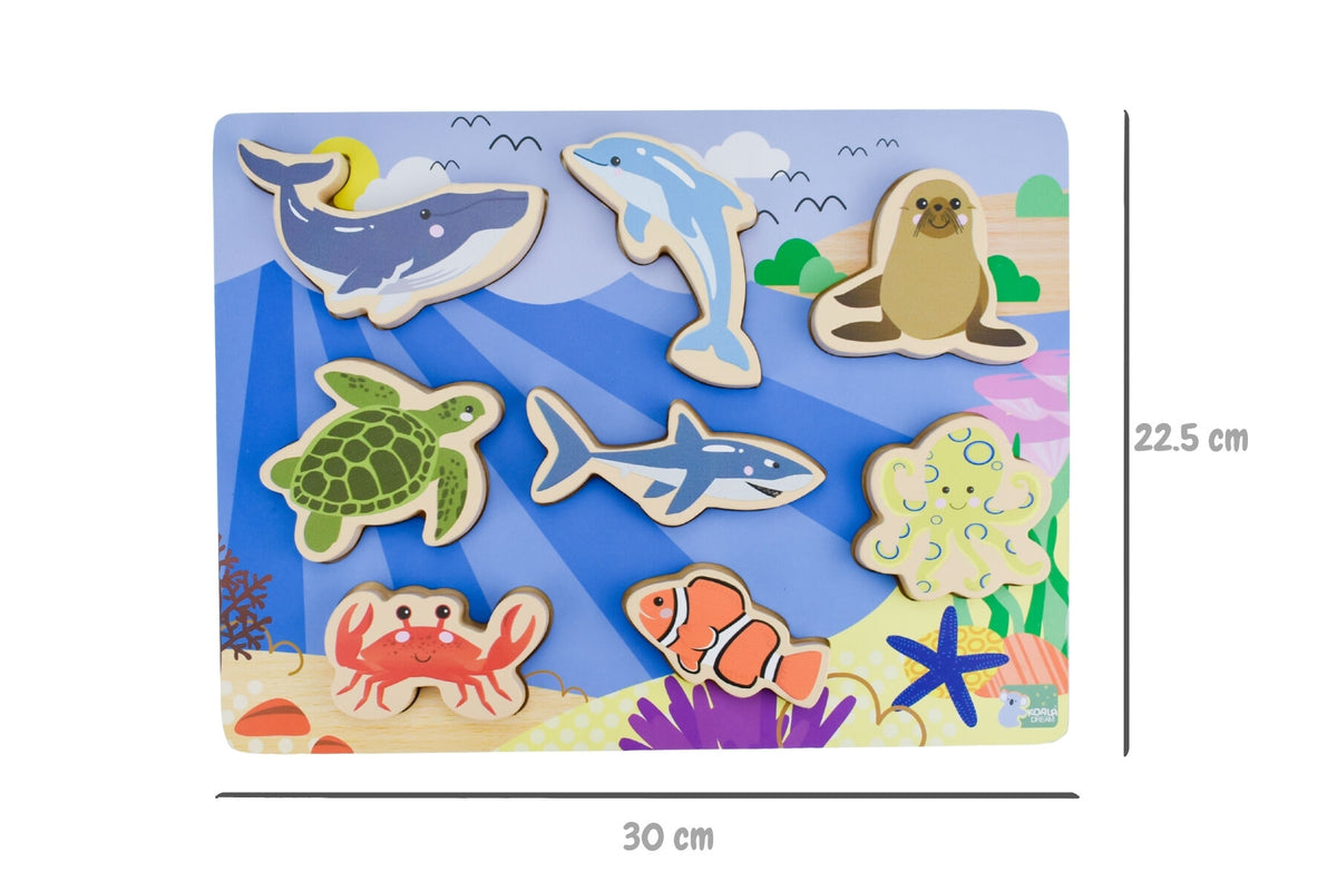 Koala Dream | Chunky Wooden Puzzle | Sea Animals