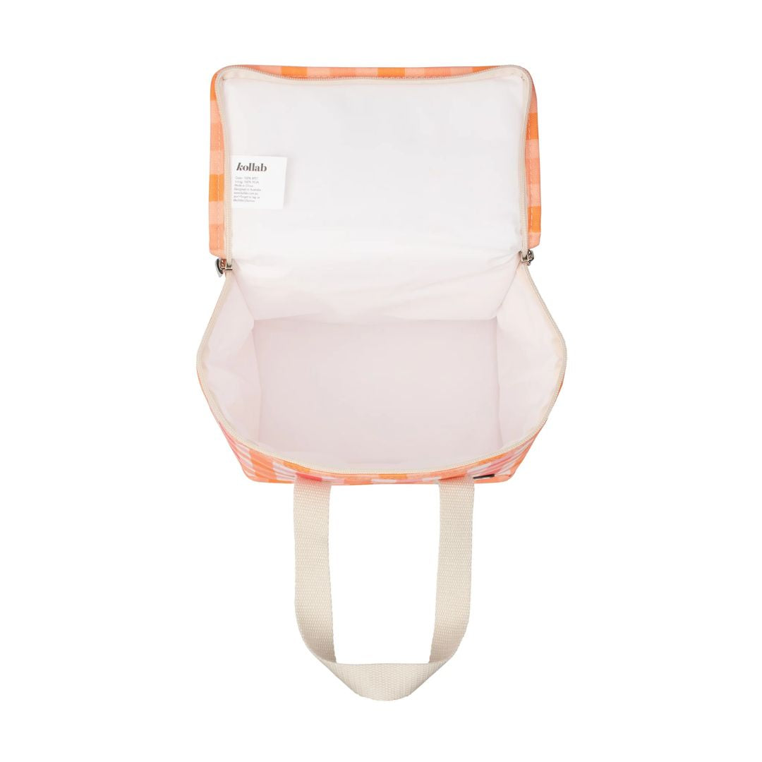 Kollab | Lunch Bag Watermelon Peach Check