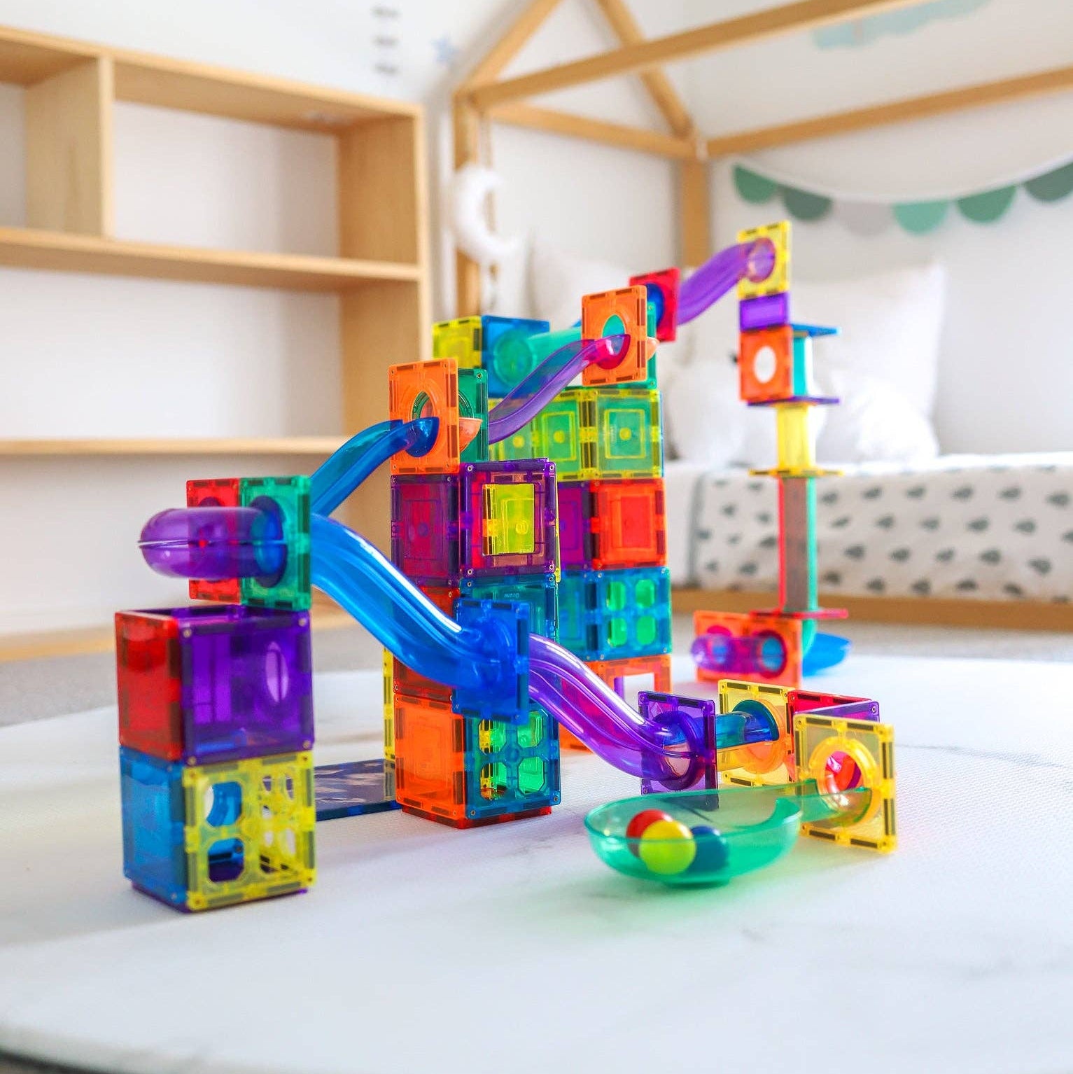 Learn & Grow | Magnetic Ball Run | Expansion Pack (84 pc)