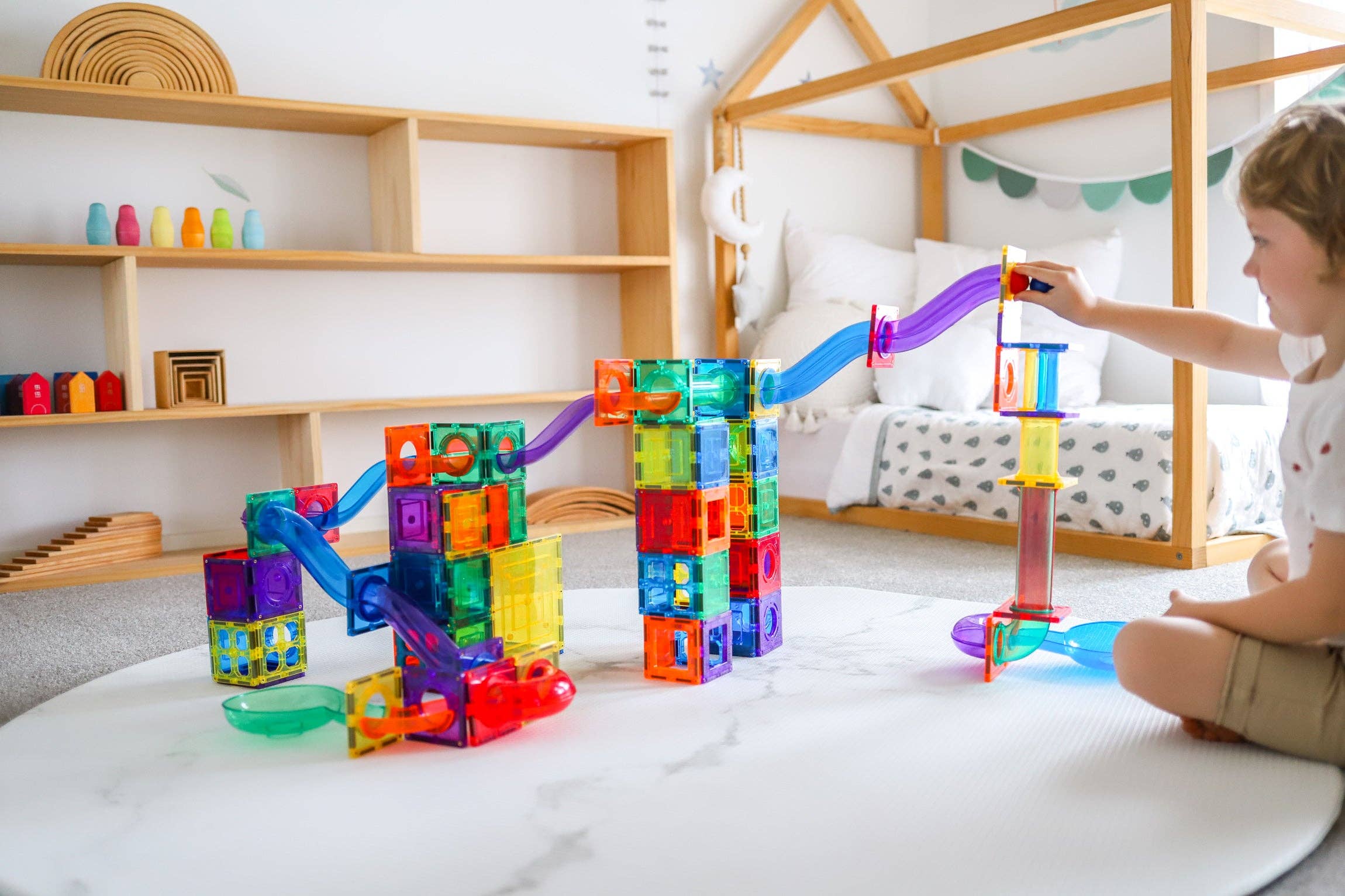 Learn & Grow | Magnetic Ball Run | Expansion Pack (84 pc)