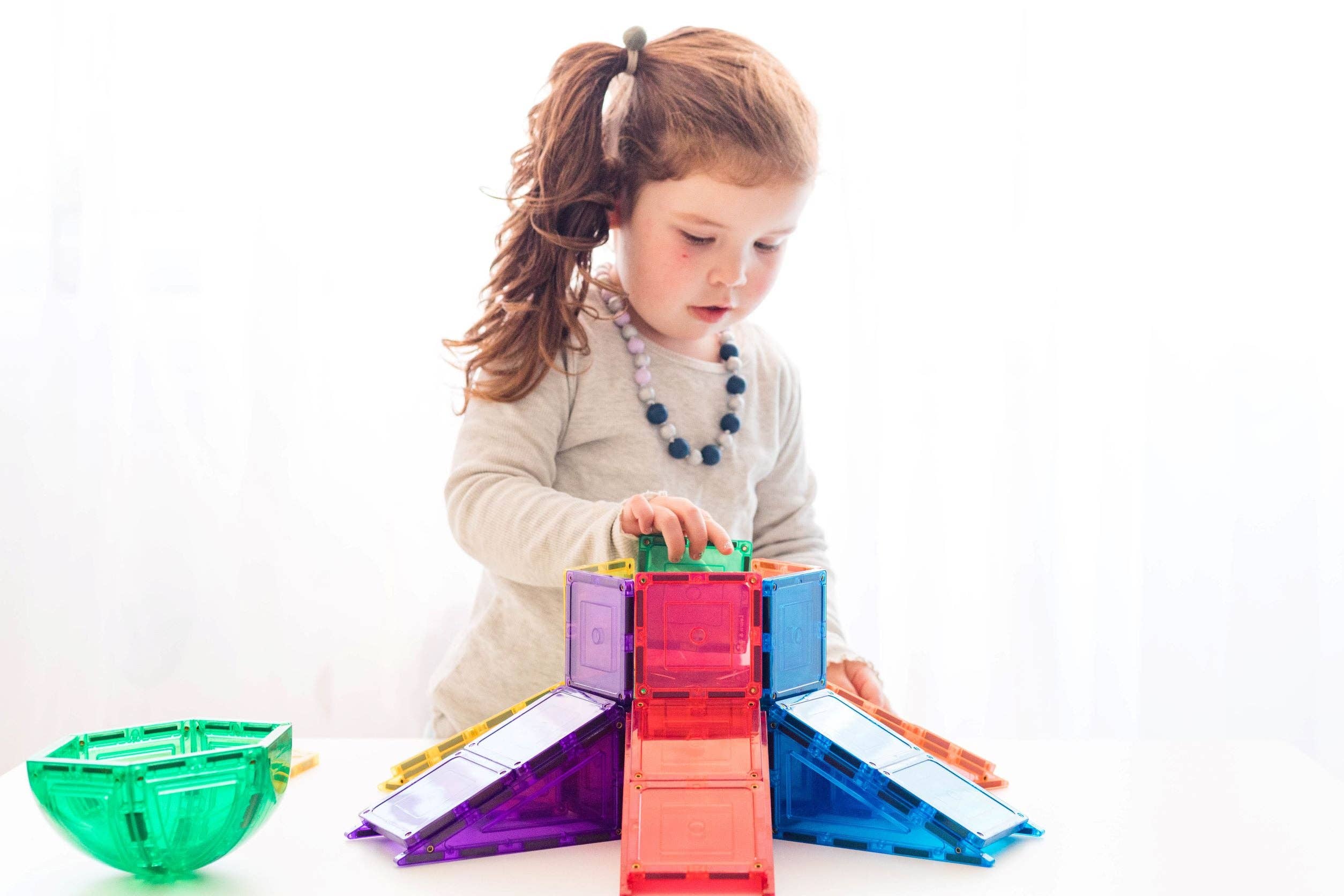 Learn & Grow | Magnetic Tiles | Dome Pack (18 pc)