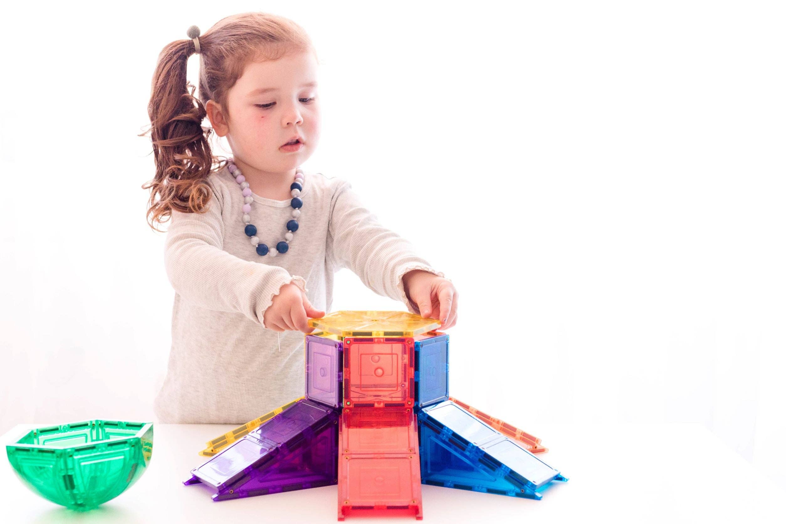 Learn & Grow | Magnetic Tiles | Dome Pack (18 pc)